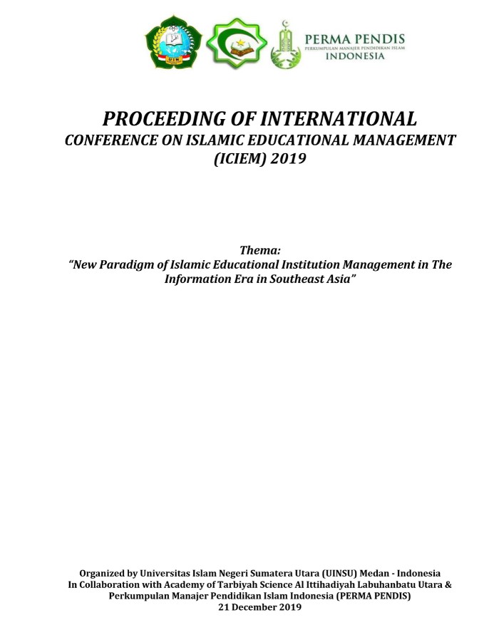 					View Vol. 1 No. 1 (2019): Proceeding International Conference on Islamic Educational Management (ICIEM)
				